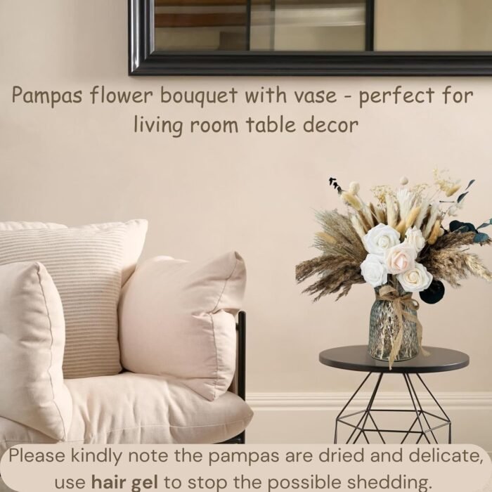 100pcs Artificial Flowers Arrangement With Vase Included, Dining Table Centerpie... - Image 6