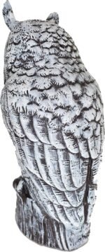 Dalen Fake Owl Decoy to Scare Birds Away from Gardens, Rooftops, and Patios - Sc... - Image 3