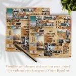 MAGNIFICENT101 2-Pack Vision Board Magnet Set (20x20 in) - Pull Apart & Create a... - Image 3