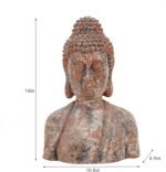 Buddha Statue for Home, Meditating Buddha Bust Statues, Rustic Spiritual Buddha ... - Image 4