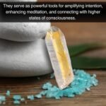 2 Pieces Angel Aura Quartz Raw Pencil Points Crystals and Healing Stones, Natura... - Image 5