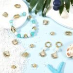 SUNNYCLUE 1 Box 30Pcs Real 14K Gold Plated Ocean Shell Beads Sea Animal Beads Al... - Image 4