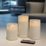 ANGELLOONG Glass Electric Candles Battery Operated, Flickering Flameless Candles... - Image 6