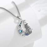 Vito 925 Sterling Silver Viking Necklace for Women Men, Viking Dragon/Wolf/Horse... - Image 4
