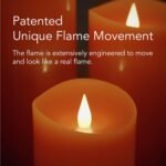 Christmas Decor Flameless LED Candles with Remote Control, 3"x 9"Battery Operate... - Image 6