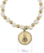 Virgen de la Caridad del Cobre Religious Catholic Bracelet with Stainless Steel ... - Image 3