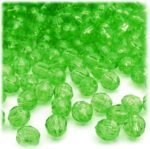The Crafts Outlet 200pc Faceted Plastic Transparent Beads Round 8mm Emerald Gree... - Image 3