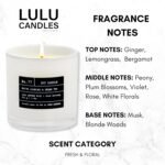Lulu Candles | White Jasmine & Green Tea | Luxury Scented Soy Jar Candle | Hand ... - Image 3