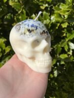 Witches Shield of Protection Herbal Intention Skull Crystal Candle | Ritual Alta... - Image 4