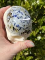 Witches Shield of Protection Herbal Intention Skull Crystal Candle | Ritual Alta... - Image 7
