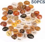 ROCKIMPACT 50PCS Engraved Rocks Different Words Inspirational Stones Bulk Faith ... - Image 3