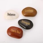ROCKIMPACT 50PCS Engraved Rocks Different Words Inspirational Stones Bulk Faith ... - Image 5