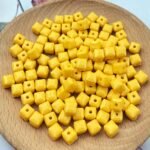 Jmassyang 120 Pieces 7mm Pastel Acrylic Cube Beads Candy Color Square Spacer Bea... - Image 3