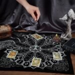 CREATCABIN 2Pcs Viking Runes Tarot Cloth Hexagram Altar Cloth Tarot Deck Spiritu... - Image 4