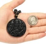 ASGIFT Obsidian Lucky Necklace Power Stone Amulet Protection Pendant with Adjust... - Image 7