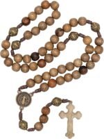 Intercession Our Father Sacred Handmade Solid Wood Rosary - Image 3