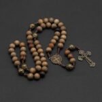 Intercession Our Father Sacred Handmade Solid Wood Rosary - Image 4
