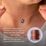 SoulKu Rainbow Tourmaline Celestial Necklace for Happiness, Handcrafted Empoweri... - Image 6