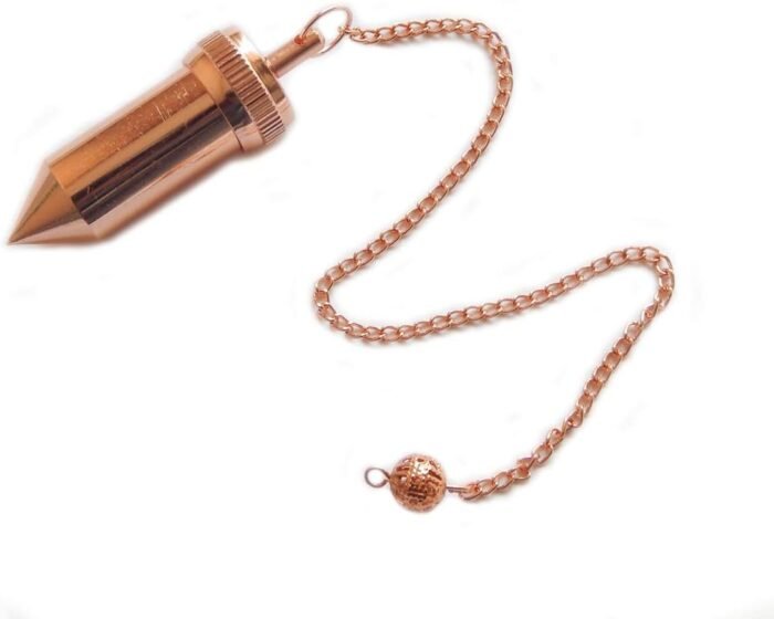 Pointed Pencil Design Copper Metal Cone Shape Openable Dowsing Pendulum for Divi... - Image 3