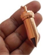 Pointed Pencil Design Copper Metal Cone Shape Openable Dowsing Pendulum for Divi... - Image 6