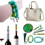 MIIIM 200pcs Silicone Lentil Beads Bulk for Keychain Making, 12mm Silicone Focal... - Image 7