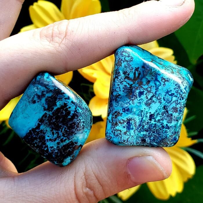 Shattuckite Tumbled & Hand Polished Natural Healing Crystal Gemstone Specimen St... - Image 6