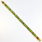 RC & J GENERAL 14kt Stainless Steel Green and Yellow Beads Babalawo Amulet Prote... - Image 3