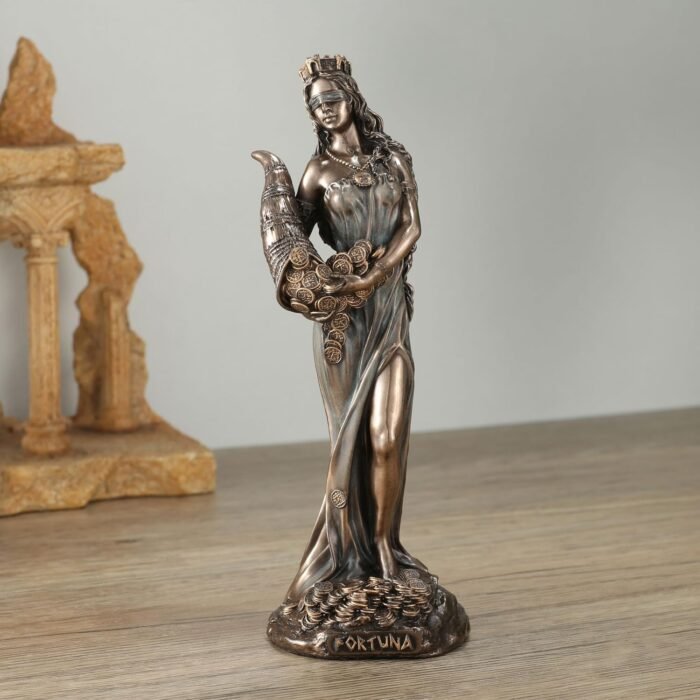 Veronese Design 6 1/8 Inch Fortuna The Greek Goddess of Fortune and Luck Resin S... - Image 3