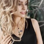 Glod Plated Boho Paperclip Chain Charm Necklace for Women Handmade Evil Eye Sun ... - Image 3