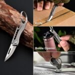 Titanium Alloy Small Keychain Knife, Mini Pocket Folding Knives, Cute EDC Box Cu... - Image 5
