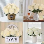 Hananona 12 Pcs Artificial Chrysanthemums Flowers Ball Flower, Fake Mums Flowers... - Image 6