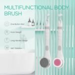 VOYOR Electric Body Brush Back Scrubber for Shower Rechargeable Exfoliating Bath... - Image 3