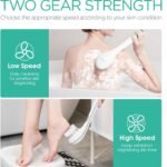 VOYOR Electric Body Brush Back Scrubber for Shower Rechargeable Exfoliating Bath... - Image 5