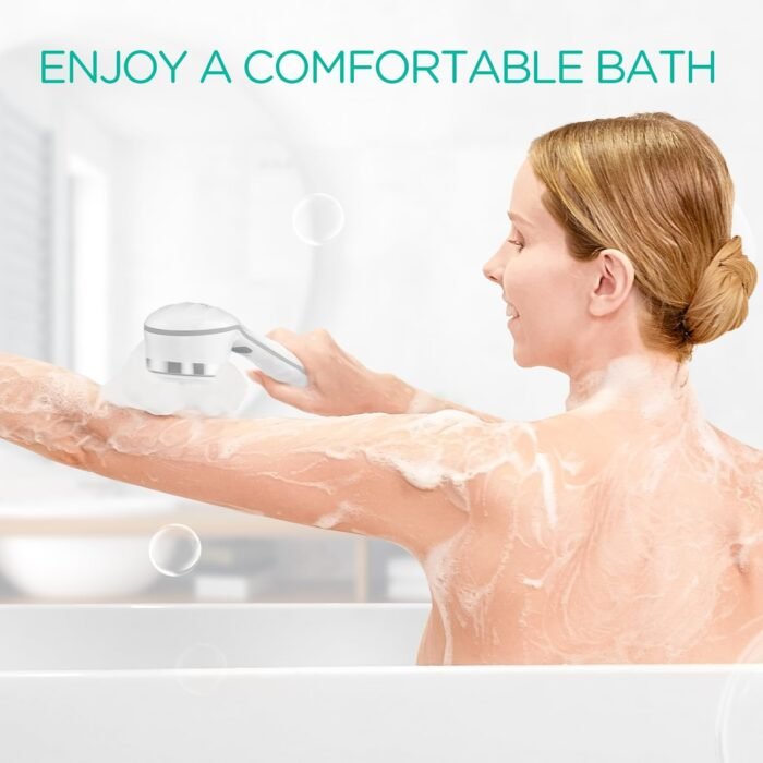 VOYOR Electric Body Brush Back Scrubber for Shower Rechargeable Exfoliating Bath... - Image 8