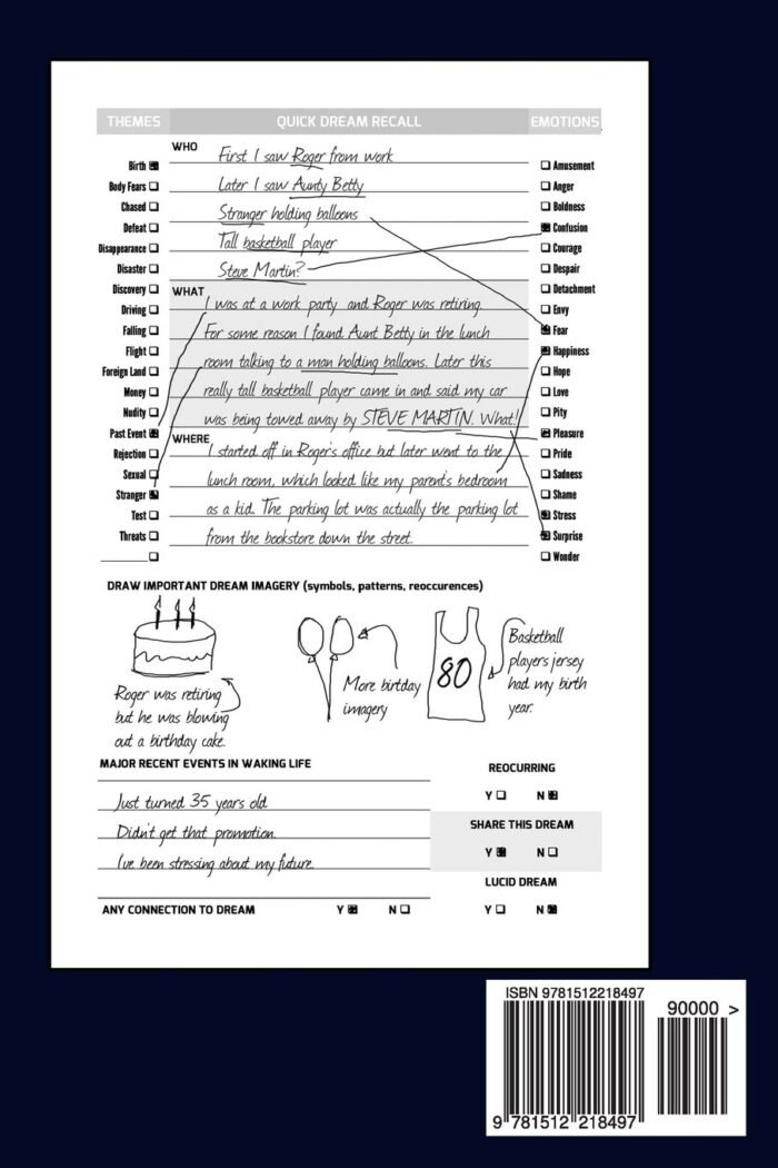 Dream Journal Workbook: A Beginner's Guided Dream Diary for Lucid Dreaming and D... - Image 3
