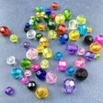 800pcs 6mm Acrylic Round Crystal Faceted Beads for Crafts Spacer Beads for Jewel... - Image 4