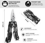 14-In-1 Multitool with Safety Locking, Professional Stainless Steel Multitool Pl... - Image 4