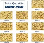 1500Pcs 10 Styles Gold Spacer Beads Assorted Jewelry Making Loose Beads for DIY ... - Image 4