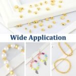 1500Pcs 10 Styles Gold Spacer Beads Assorted Jewelry Making Loose Beads for DIY ... - Image 5