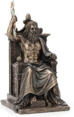 Veronese Design 8.1 Inch Zeus Holding Thunderbolt On Throne Greek Roman God Anti... - Image 5