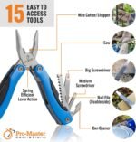 Multitool 15-in-1 with Safety-Locking, Stainless Steel Multi Tool Pliers, Functi... - Image 8