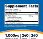 Nutricost Milk Thistle 1,000mg Equivalent, 240 Capsules - 250mg of 4:1 Extract -... - Image 3