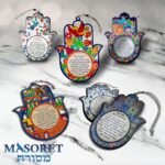 MASORET Epoxy Hamsa English Home Blessing 7.5" with Red Pomegranates Motif - Goo... - Image 5