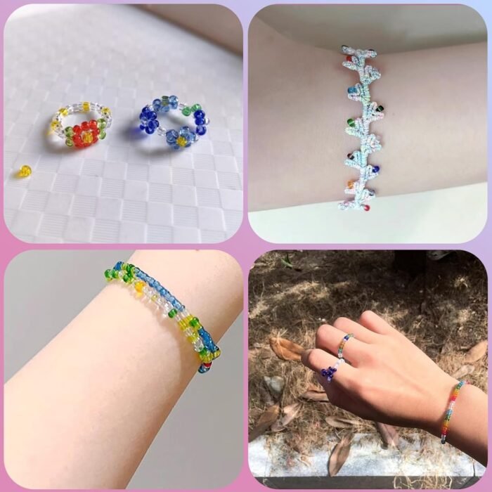 Light Green Glass Craft Beads, 8/0 Small Pony Bulk 5000 Pcs Loose Transparent 3m... - Image 7