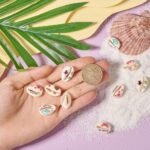 KISSITTY 60pcs/Box Printed Natural Cowrie Shell Beads No Hole Shell Embellishmen... - Image 6