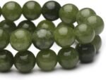8mm Natural Stone Beads for Jewelry Making,Green Jade Polished Smooth Round Gems... - Image 3
