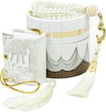 ihvan online Islamic Prayer Cylinder Gift Box with Elegant Velvet Covered Mini Q... - Image 3