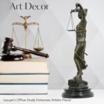 Blind Lady Justice Statue-Solid Bronze Themis Goddess of Justice Sculpture -Natu... - Image 6