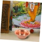 Happyyami 2pcs Copper Water Offering Cups Worship Bowls for Buddhist Rituals Ele... - Image 9