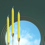 Set of 6 Yellow Beeswax Taper Candles, Premium Quality Hand-Rolled 9 Inch Smokel... - Image 4